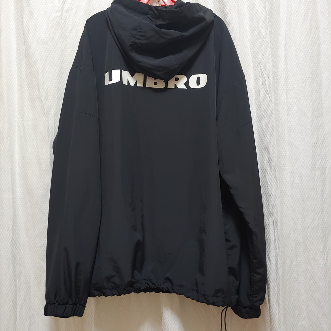 엄브로 쿨터치카고포켓아노락 바람막이 블랙 110(2XL) 상품이미지2
