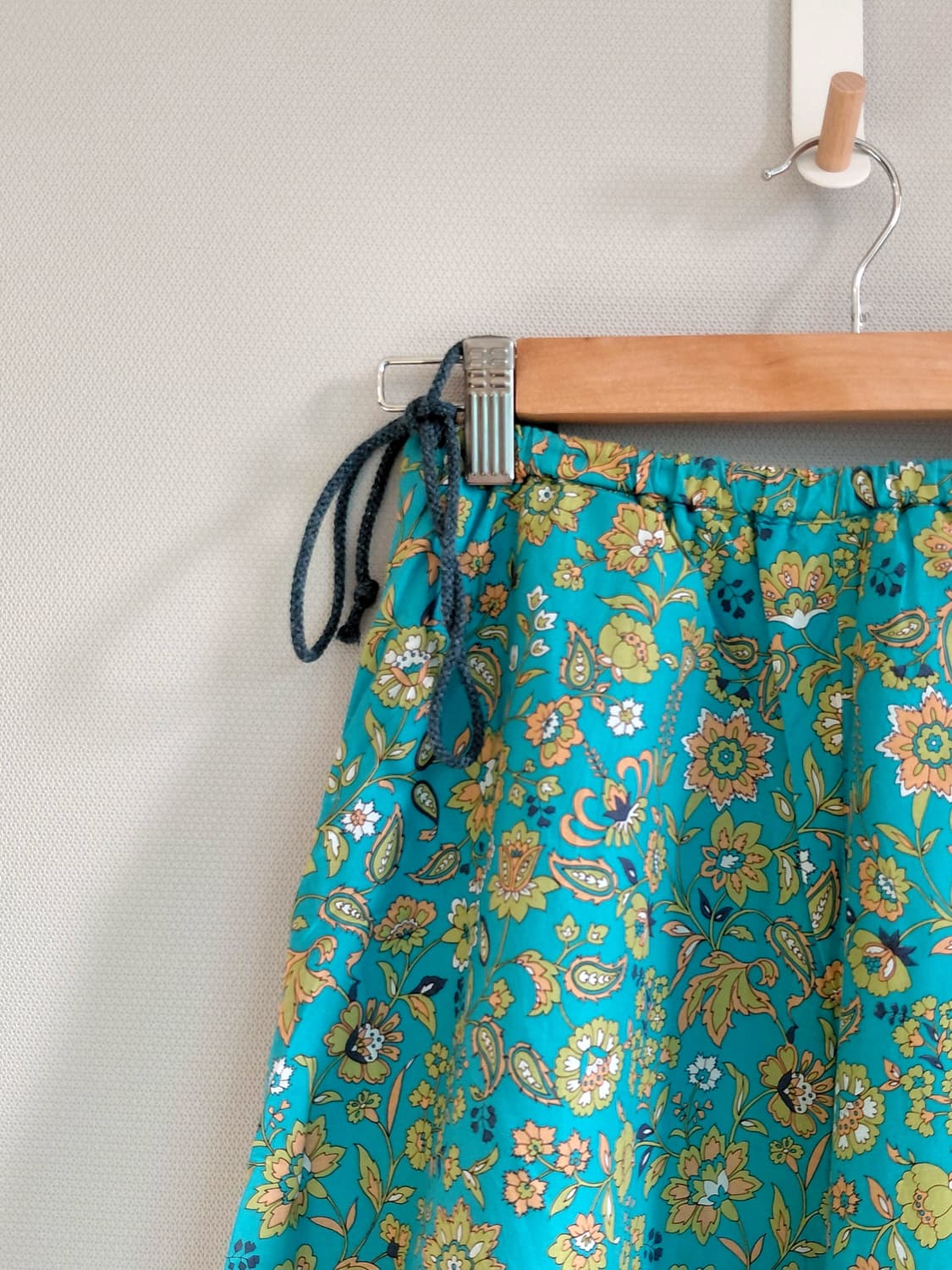 터콰이즈 블루 롱 스커트 상품이미지2