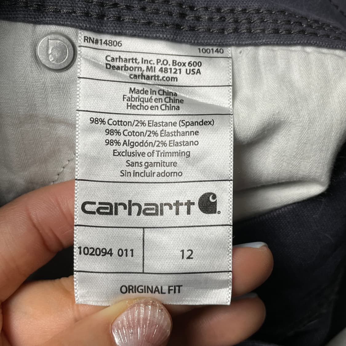 CARHARTT 칼하트 데드스탁 카펜터 워크 하프팬츠 A01134 상품이미지10