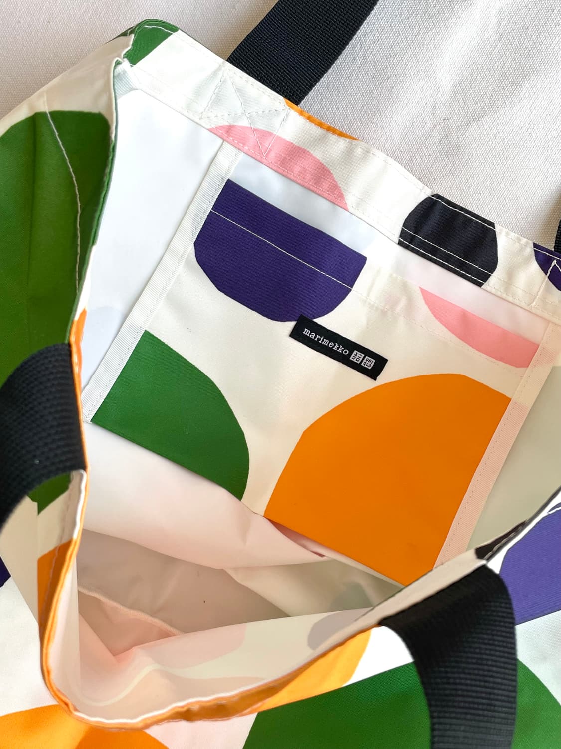 [새상품] 마리메꼬 도트 패턴 숄더백 토트백 가방 상품이미지4