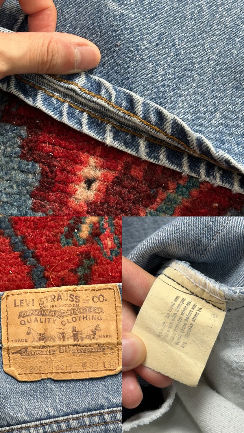 80’s USA Made 빈티지 리바이스 517 부츠컷 오렌지탭 상품이미지9