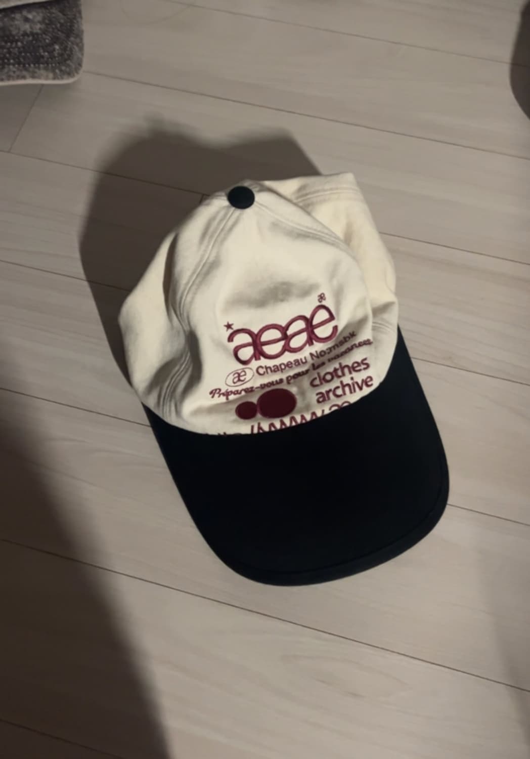 aeae WEB LOGO 5 PANNEL BALL CAP 모자 상품이미지1