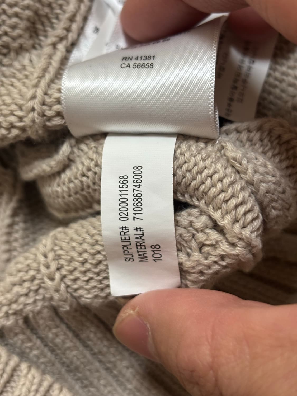 폴로 코튼 케이블 니트 L 상품이미지6