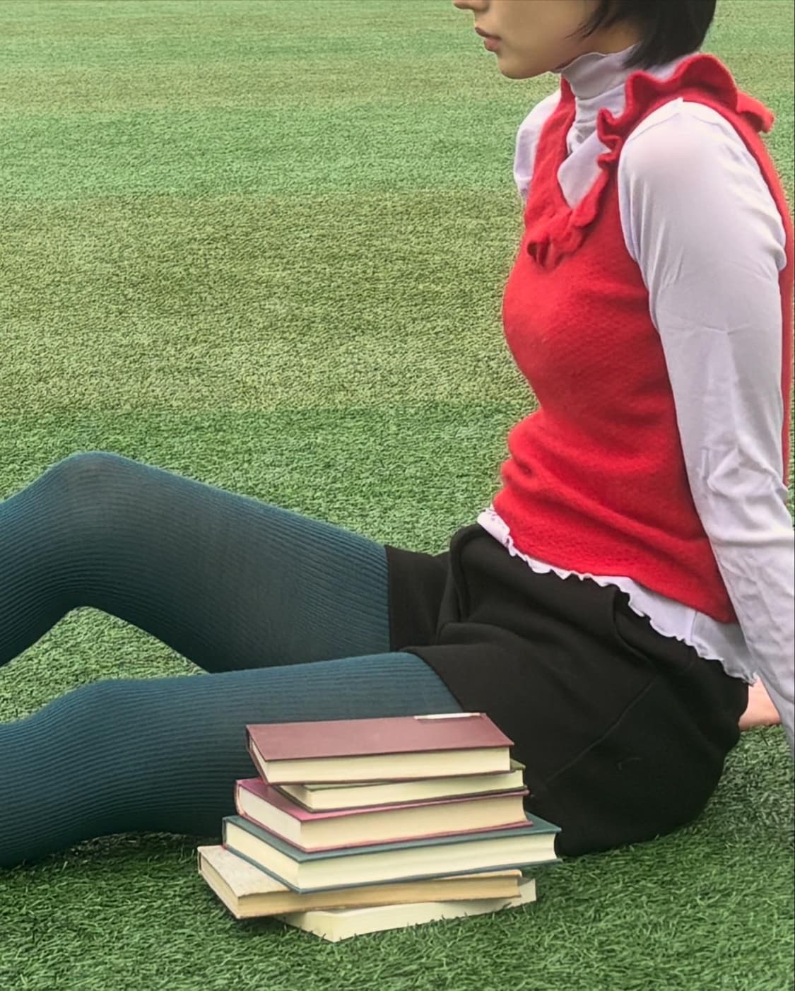 Frill Neck Vest 프릴넥 조끼 상품이미지3