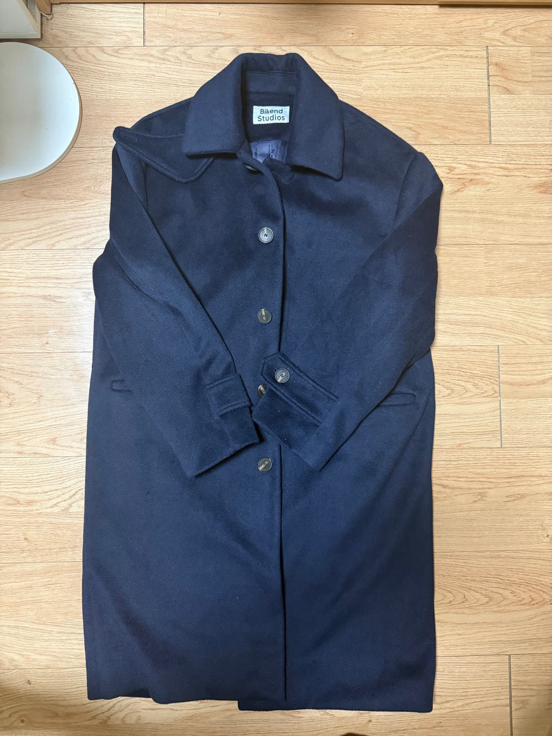 (L size) 네이비 발마칸 코트 상품이미지2