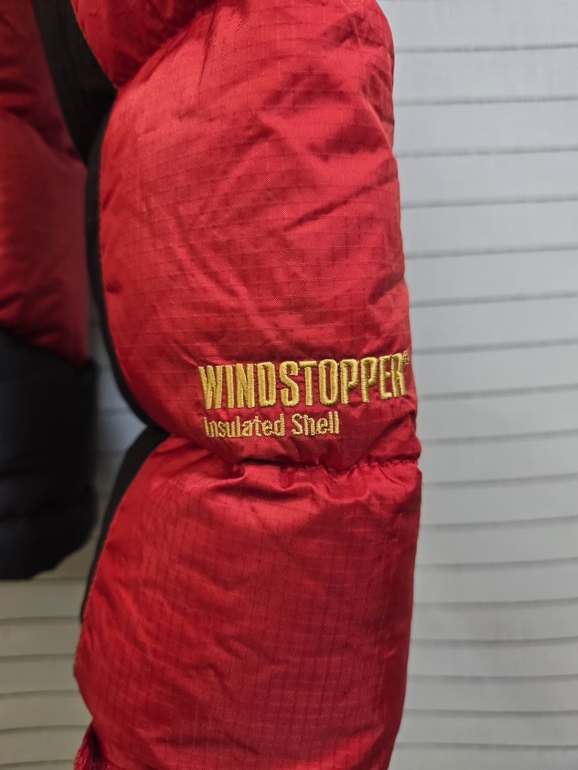 코오롱스포츠 윈드스타퍼 구스다운 패딩 레드 상품이미지5