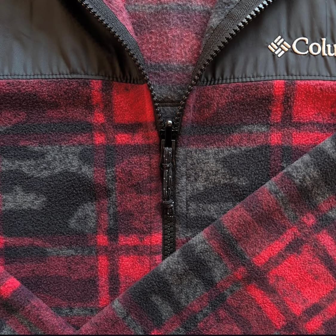 콜롬비아 밀리터리 체크 후리스 상품이미지5