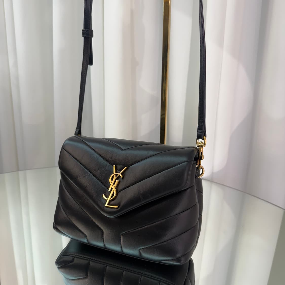 입생로랑 루루 금장 토이백 크로스백 상품이미지5