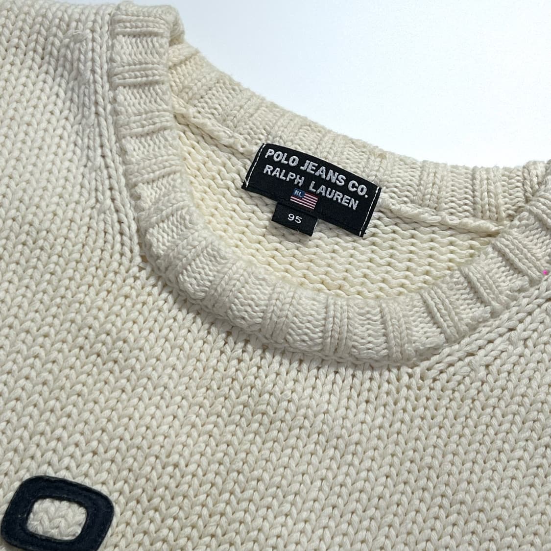 폴로 진스 스펠로고 헤비코튼 니트 상품이미지3