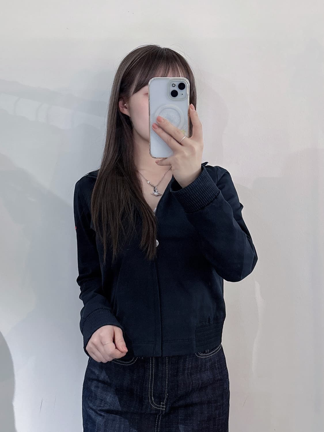 나이키 골프 사이드 스우시 블랙 자켓 상품이미지2