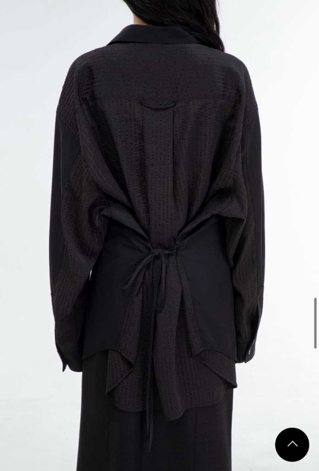 김미더영 오버 실루엣 셔츠 블랙 상품이미지2