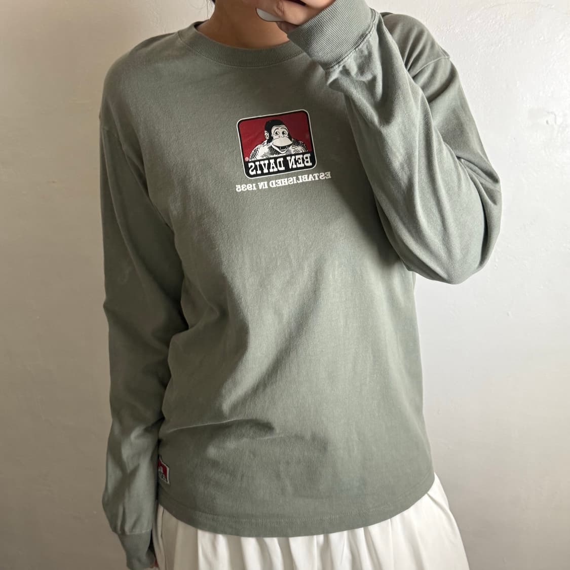 [M] 벤데이비스 레드 아이콘 롱슬리브 상품이미지2