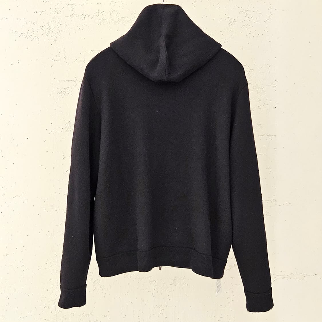 [XL] 크롬하츠 레터링 자수 캐시미어 후드집업 블랙 AB1213C163 상품이미지4