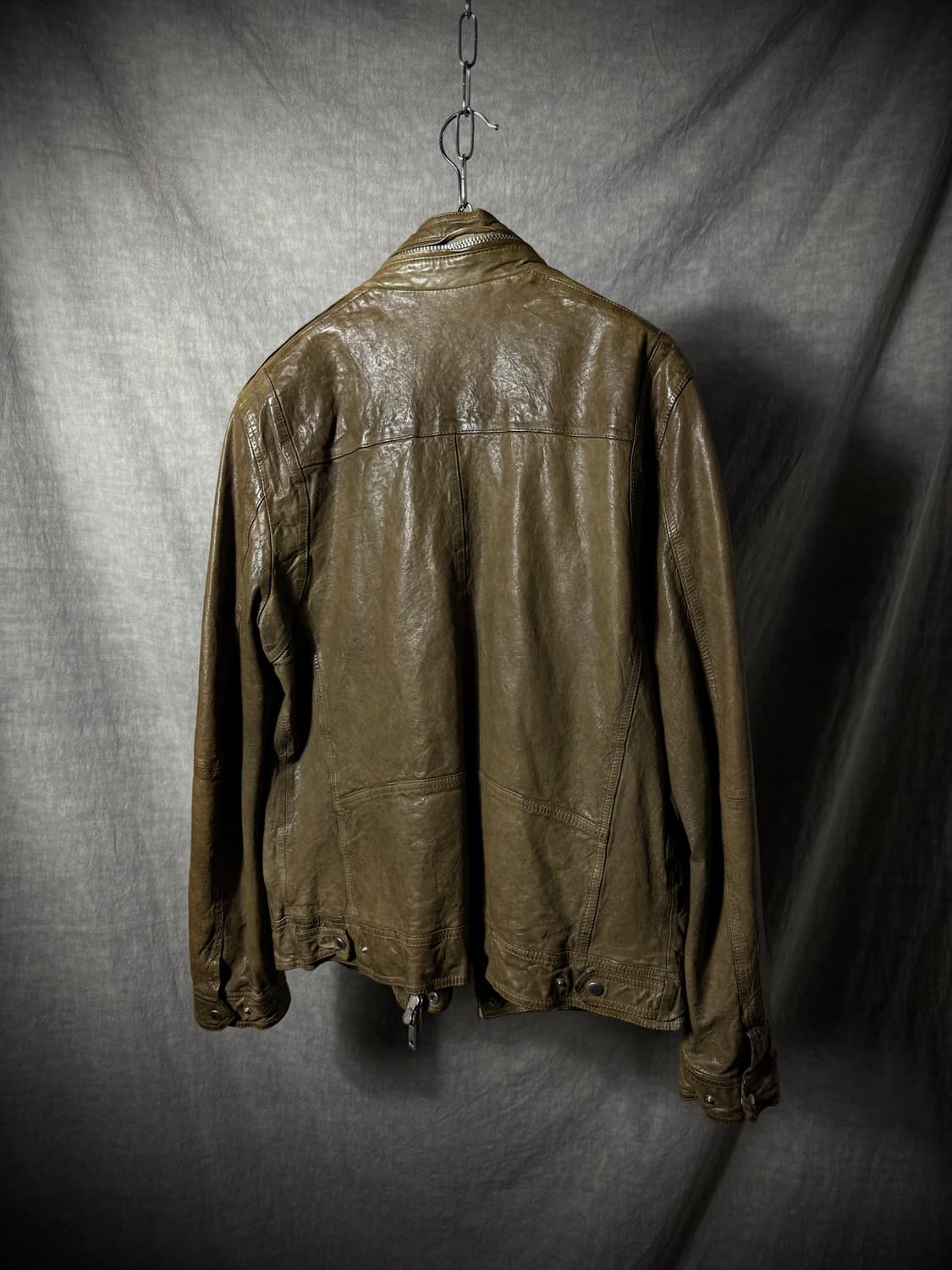 Vintage Lambskin Military Rider Jacket   상품이미지5