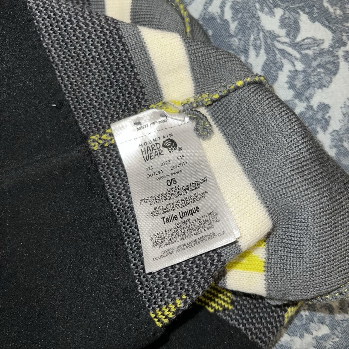 13FW 스투시 x 마운틴하드웨어 로고 비니 옐로우 상품이미지5