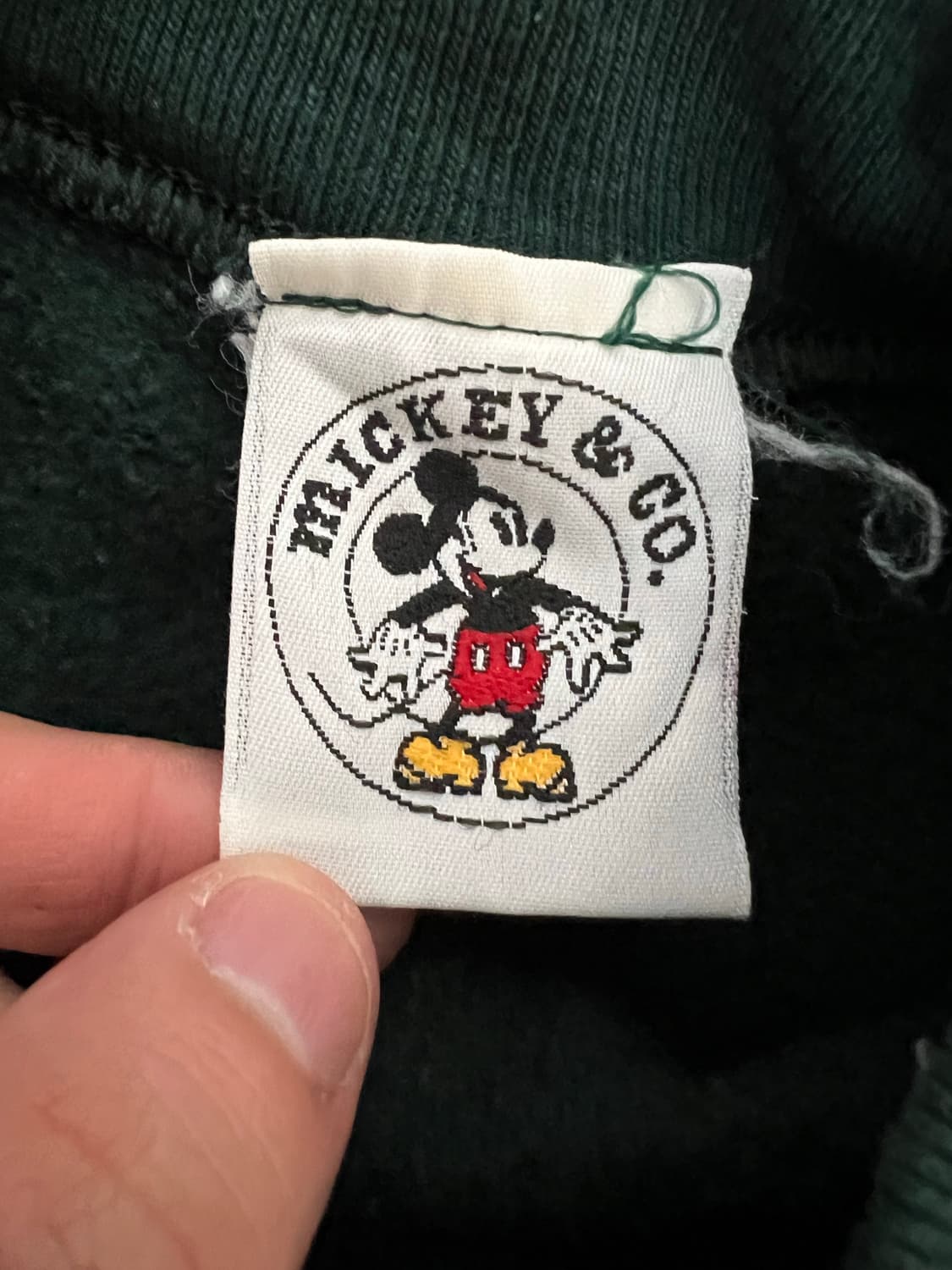 90s 디즈니 미키마우스 그린 스웨트셔츠 맨투맨 상품이미지3