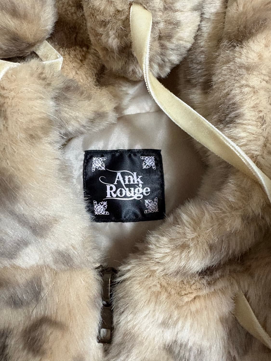 Ank Rouge 레오파드 호피 퍼 후드집업 상품이미지4