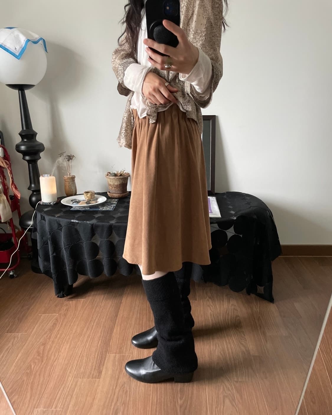 shirring midi skirt 상품이미지4
