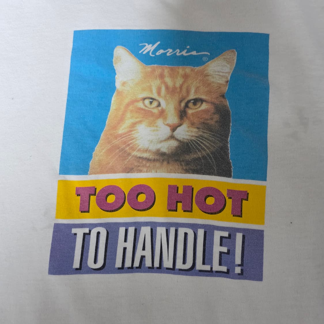 [OS] 빈티지 90s 모리스 고양이 TOO HOT 티셔츠 상품이미지2