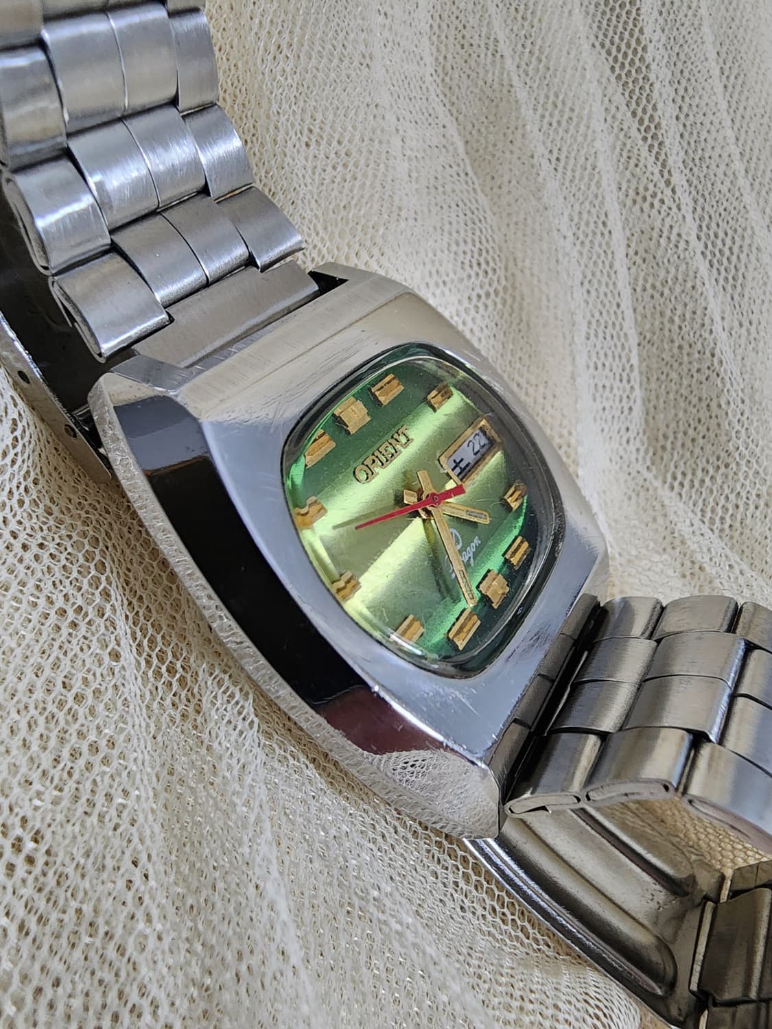 80's 빈티지 오리엔트  드래곤 17석 오토매틱 시계 상품이미지9