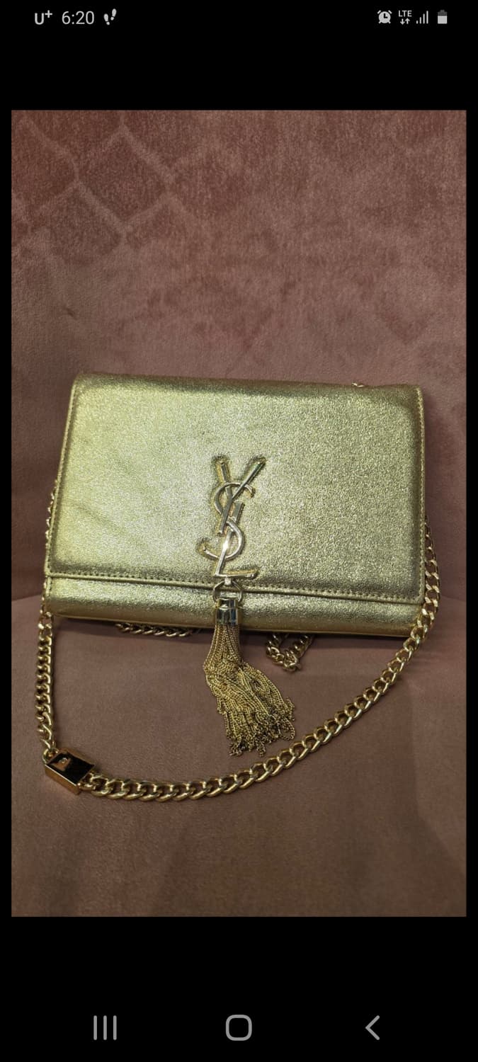 생로랑 케이트 태슬 스몰 체인백  금장 레더 상품이미지2