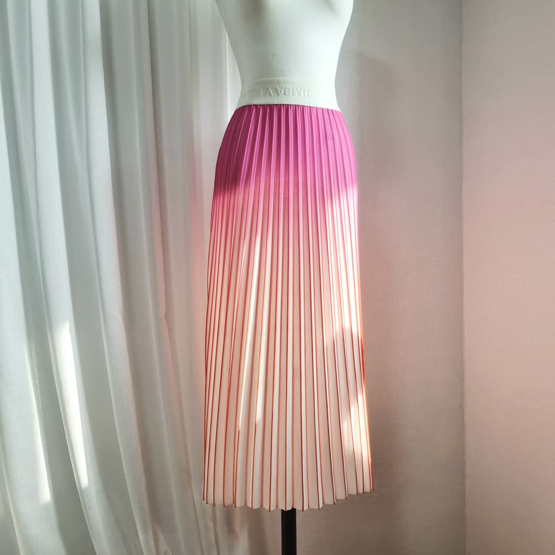 빔바이롤라 그라데이션 플리츠 밴딩 스커트 치마 (25인치쯤) 상태완벽 상품이미지2