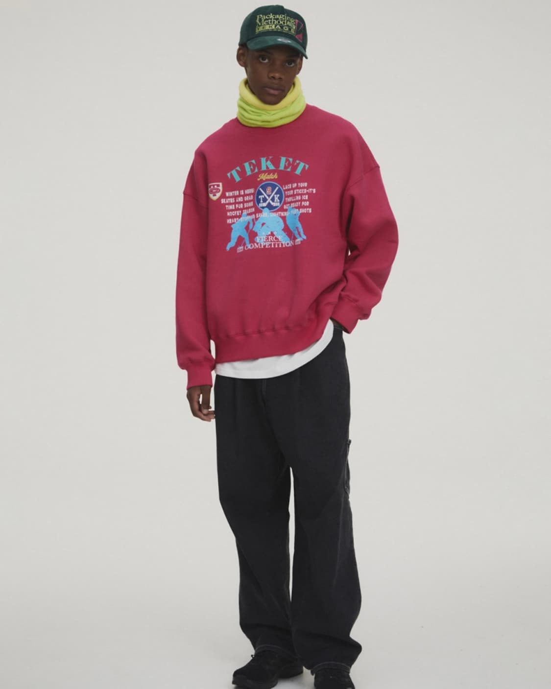 테켓 맨투맨 핑크 L Cole Sweatshirt Pink 상품이미지9