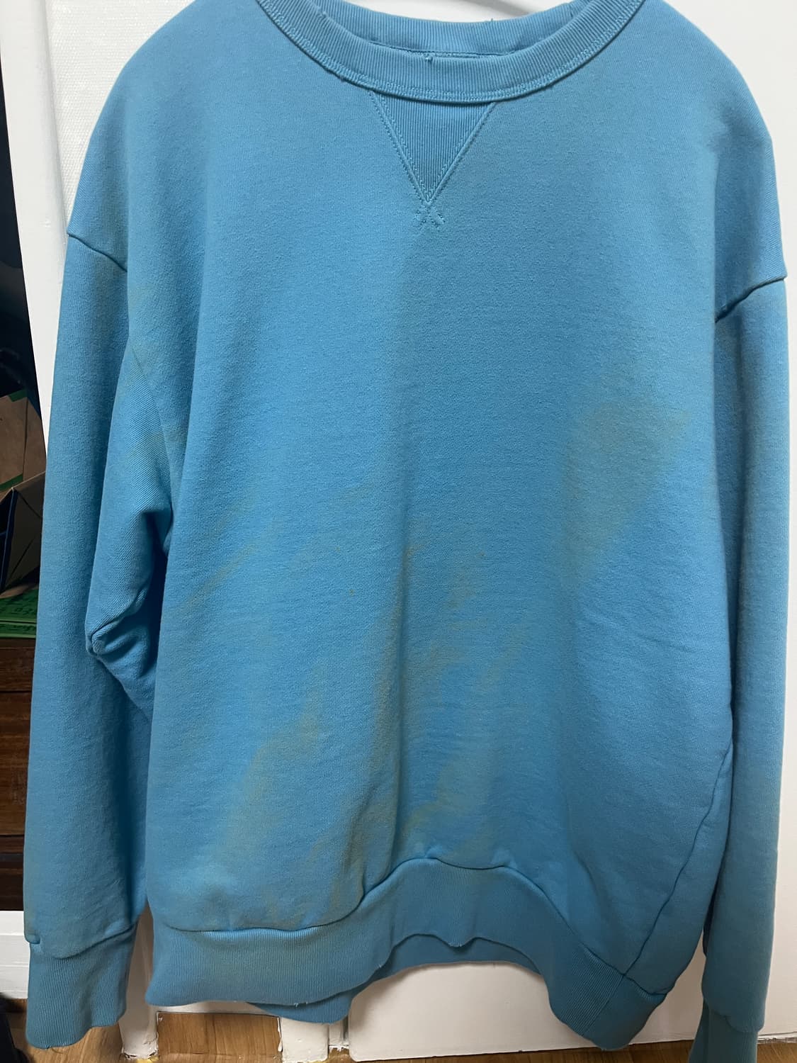 카키스 크루넥 블루 XL 상품이미지3