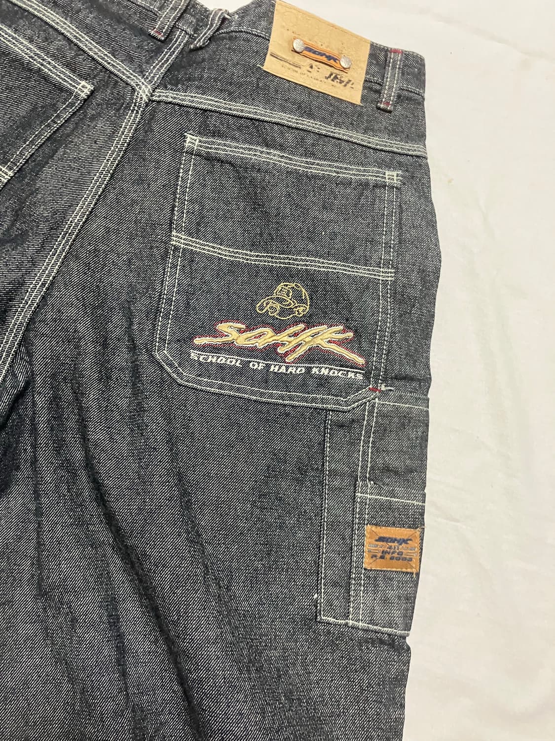 90s SOHK 데님 카펜터 올드스쿨 힙합 데님팬츠 상품이미지2