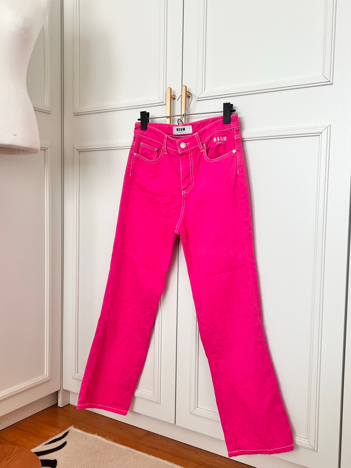 MSGM hot pink jeans / Msgm 핫핑크 스트레이트 진 상품이미지1