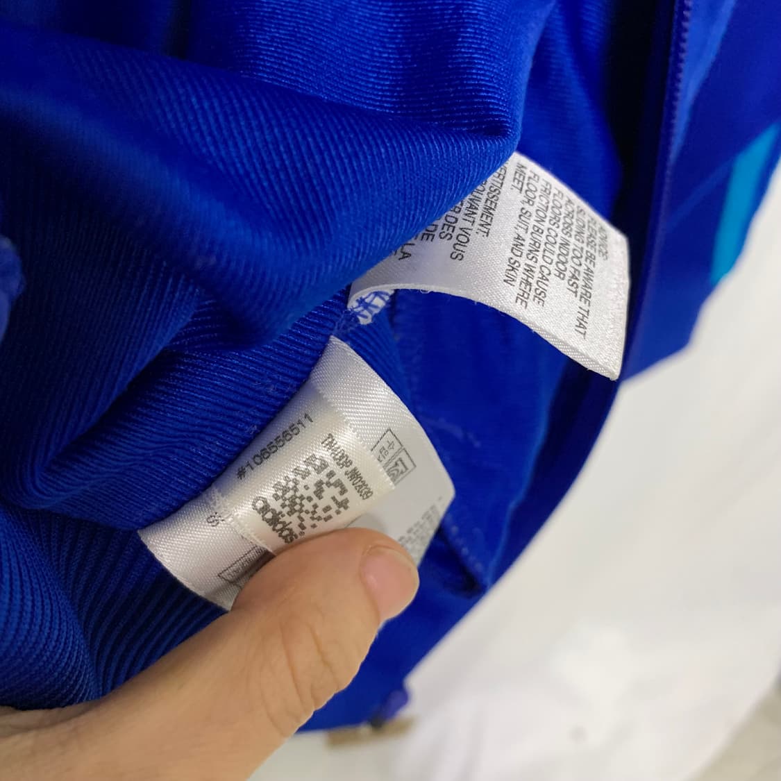 아디다스 파랑/민트 삼선 트랙탑 파이어버드 져지 빈티지 100 상품이미지7