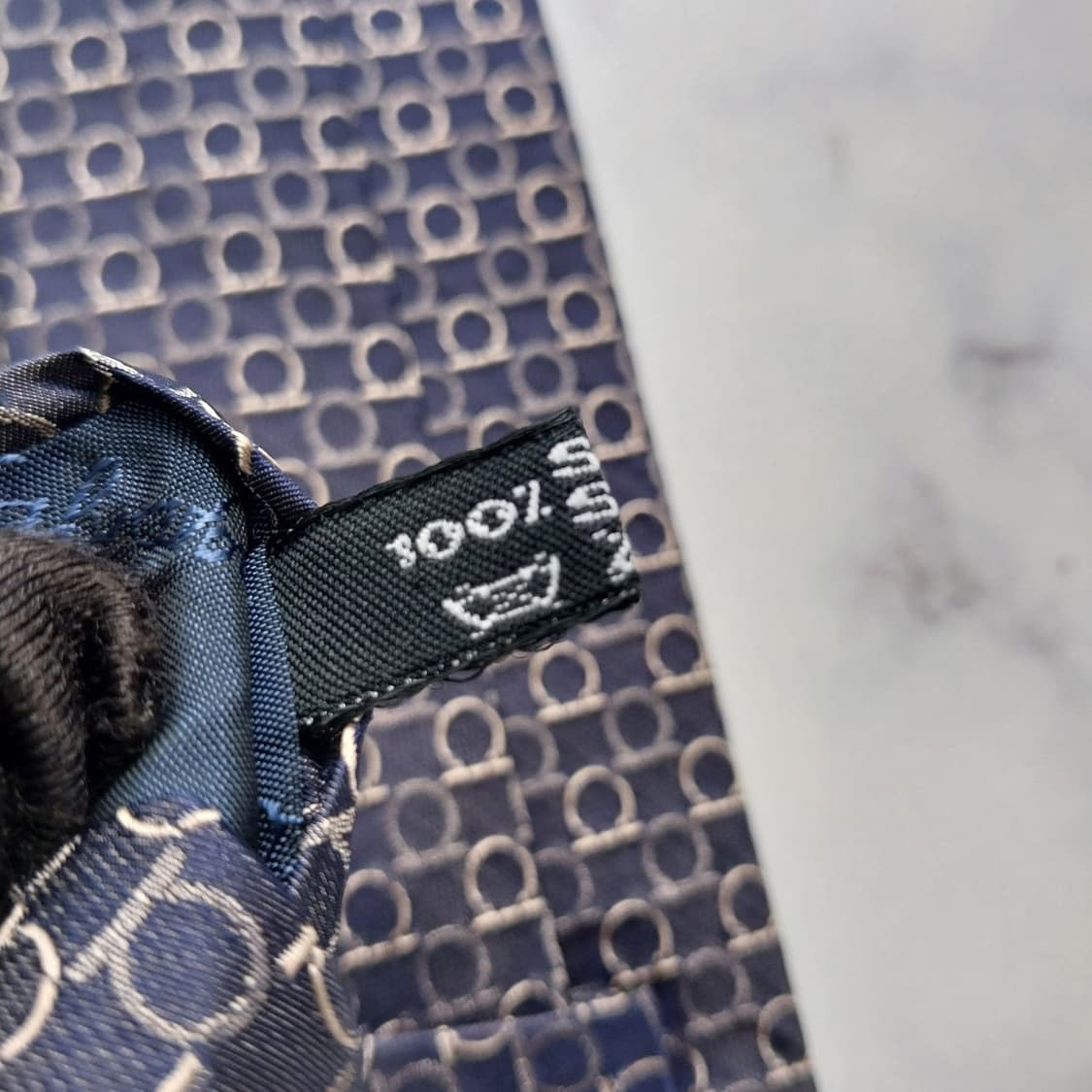 살바토레 페라가모 넥타이 다크퍼플 간치니 패턴 A+ K2191 상품이미지9