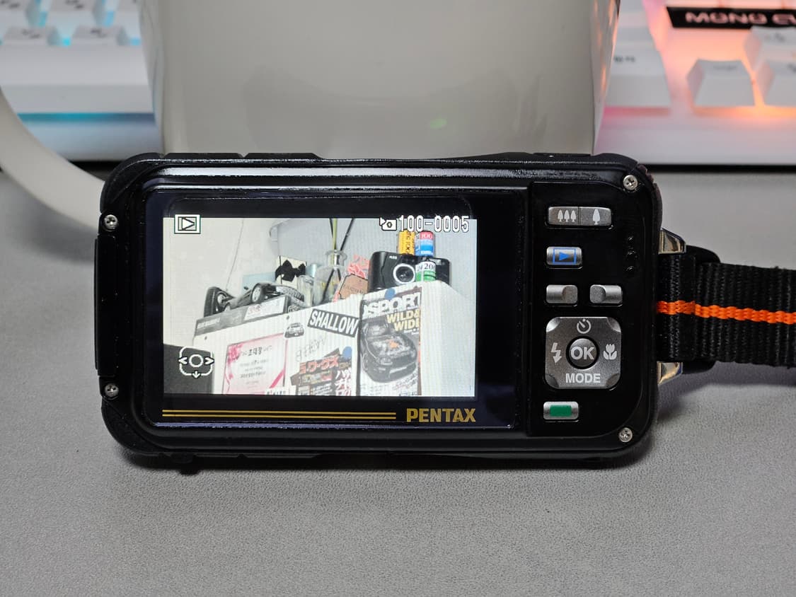 펜탁스 옵티오 W90 오렌지 고프코어 감성 디카 상품이미지6