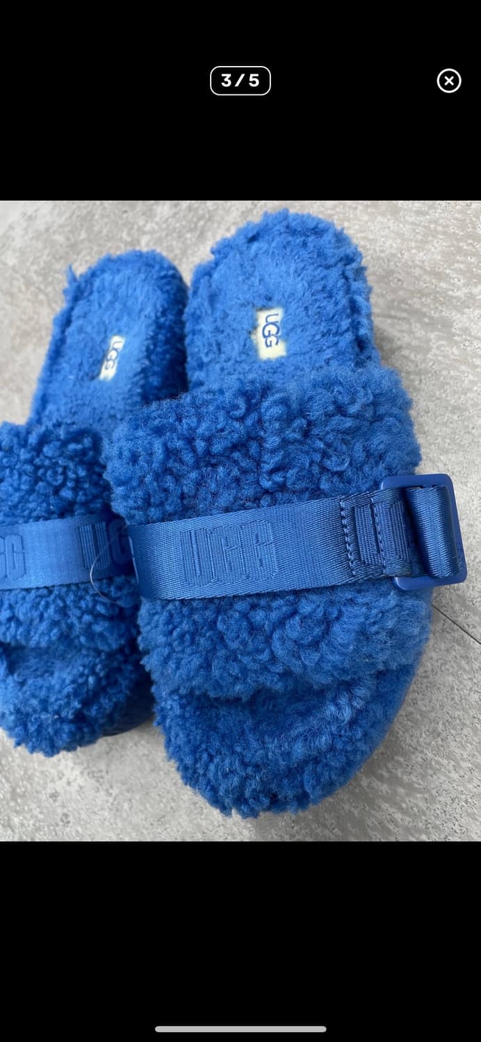 어그 플러피타 플랫폼 블루 슬라이드 A3462 상품이미지2