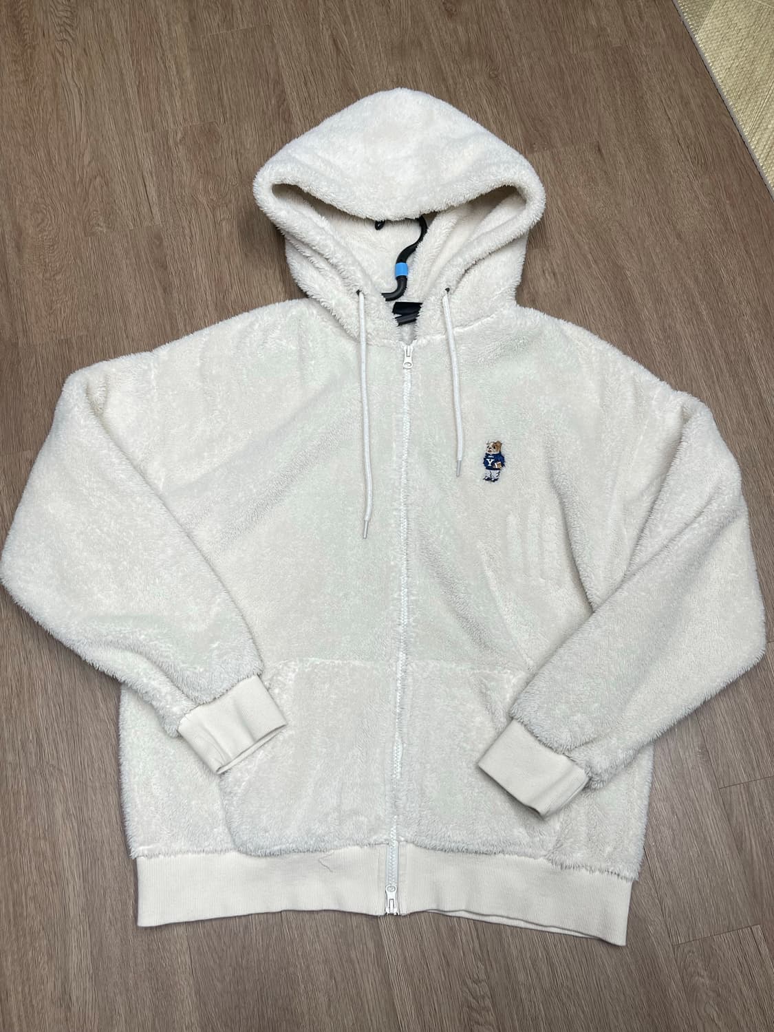 예일 양털 후드집업 아이보리 L 상품이미지1