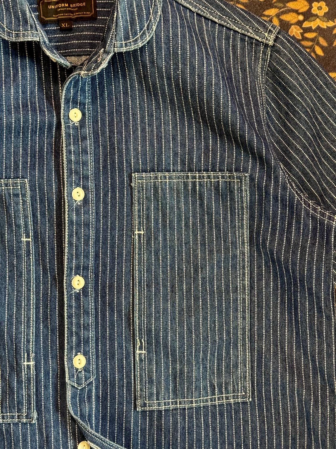 유니폼브릿지 와바시패턴 워크셔츠 상품이미지3