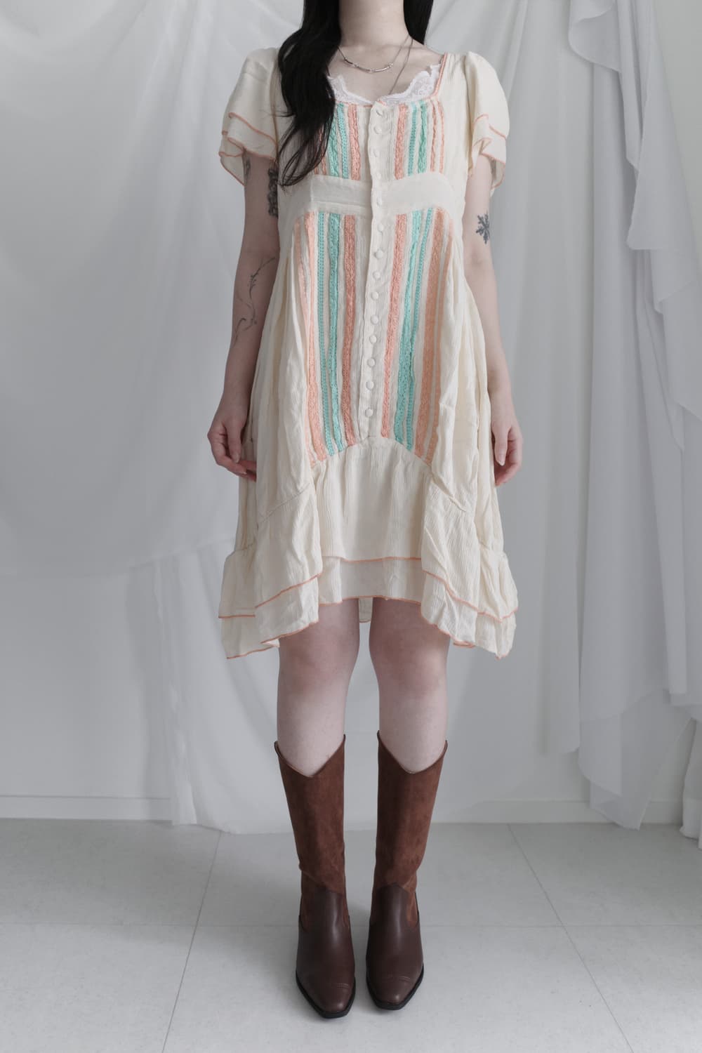 stripe tape one-piece 상품이미지6