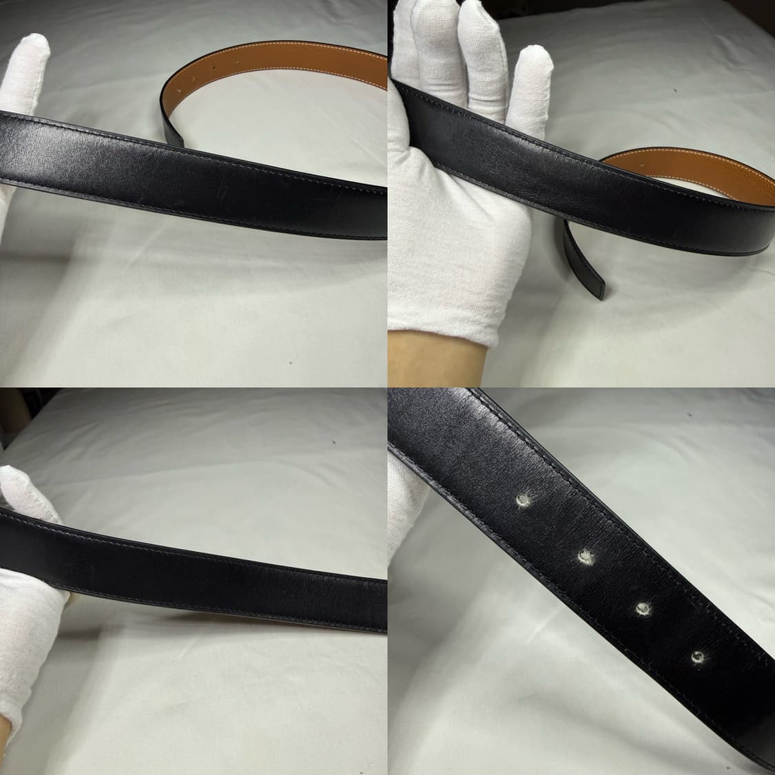 에르메스 리버시블 레더 스트랩 32MM H 골드 버클 벨트 상품이미지5