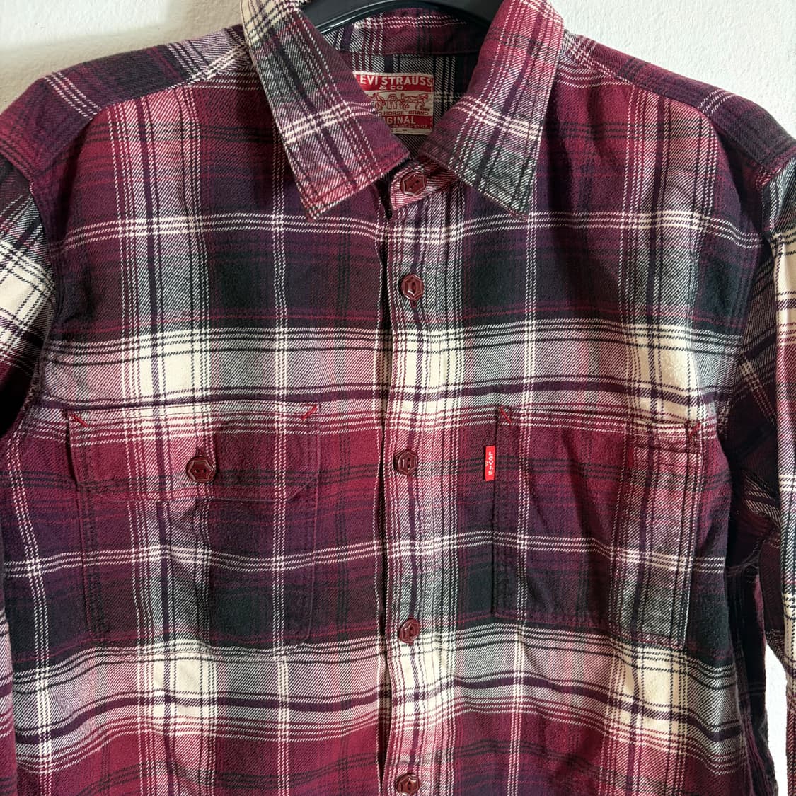 리바이스 체크 셔츠 남방(L) 상품이미지3