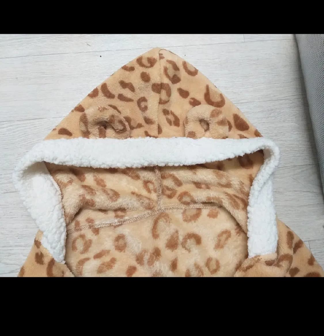 빈티지 호피 레오파드 모자 목도리 갸루장갑 오네라떼갸루 로리타 펑크 상품이미지2