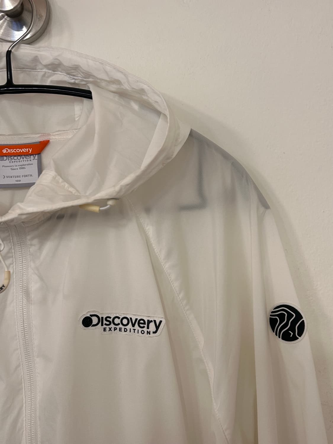 디스커버리 바람막이 100 네이비/화이트 상품이미지3