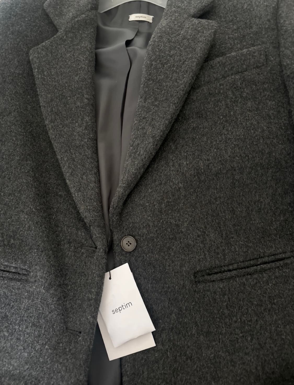 Septim 셉팀 울 블레이저 자켓 차콜 새상품 사이즈 s 상품이미지3