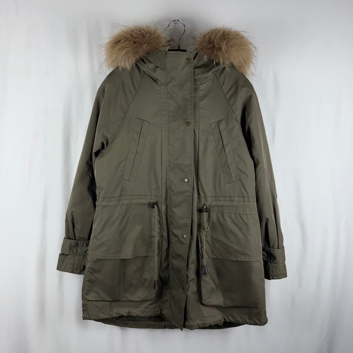 (무료배송)66) 지오송지오 우먼스 라쿤퍼 야상 후드자켓 상품이미지2