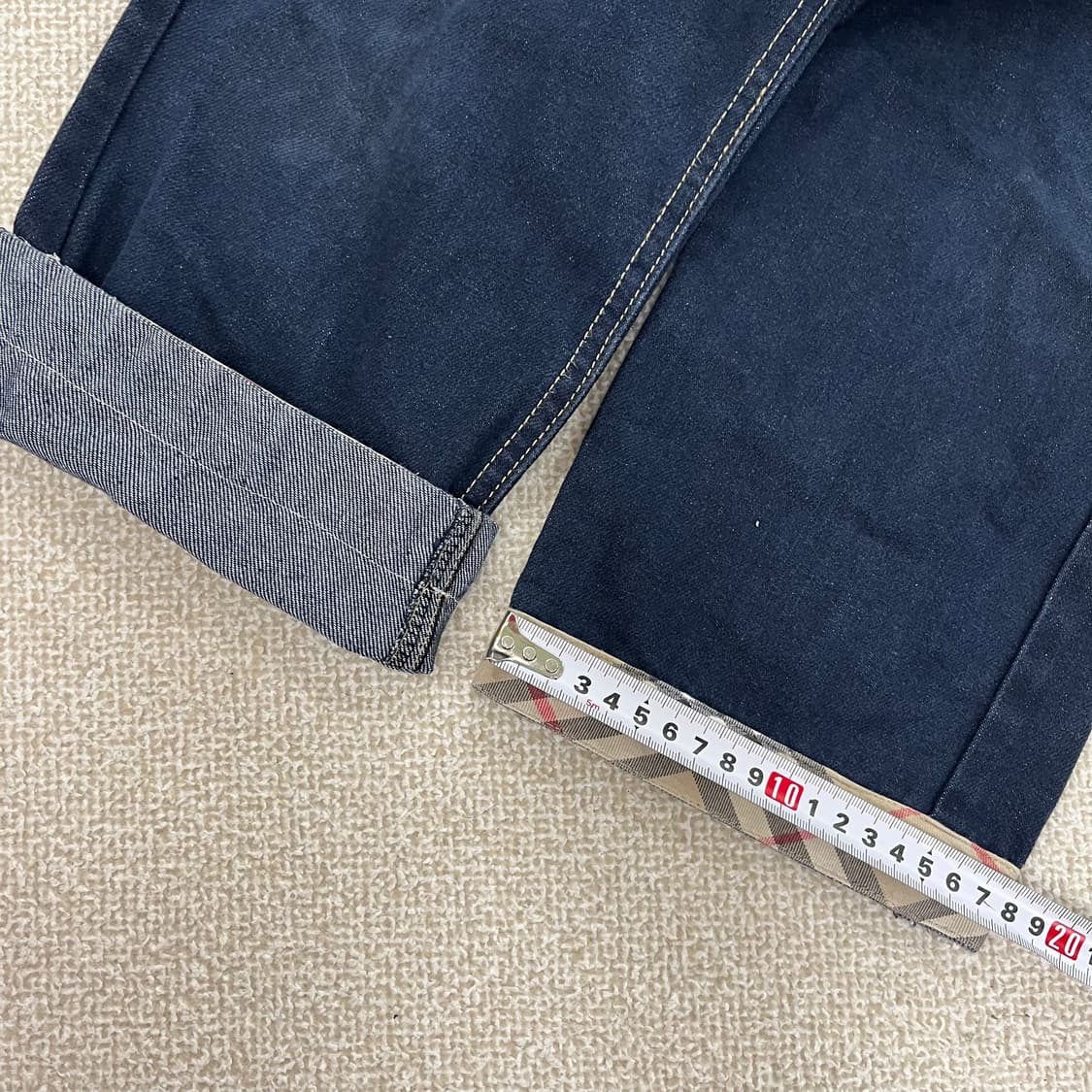 12 고급 키즈 체크 롤업 바지 0123M 상품이미지7