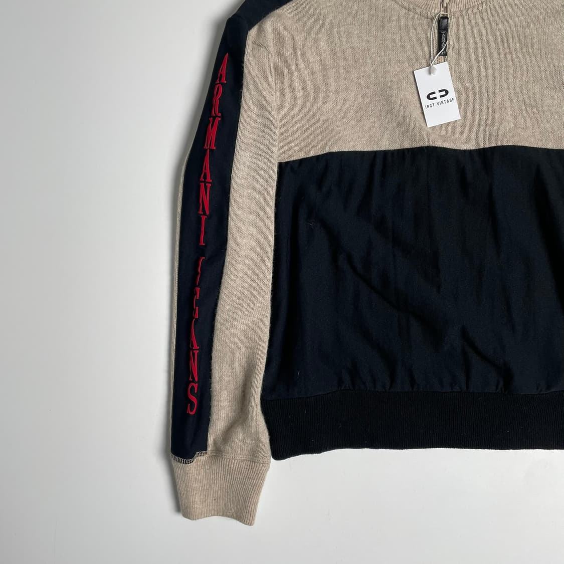 90's armani jeans 울나일론 레이어드 아노락 (italy)  상품이미지4