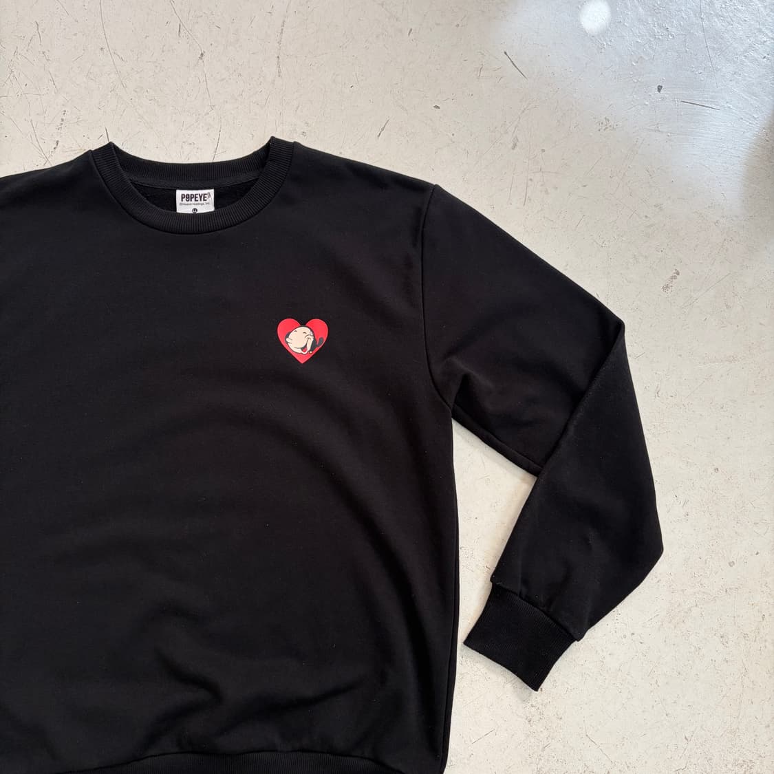 POPEYE 뽀빠이 오피셜 올리브 오일 빈티지 스웻셔츠 XL 상품이미지3