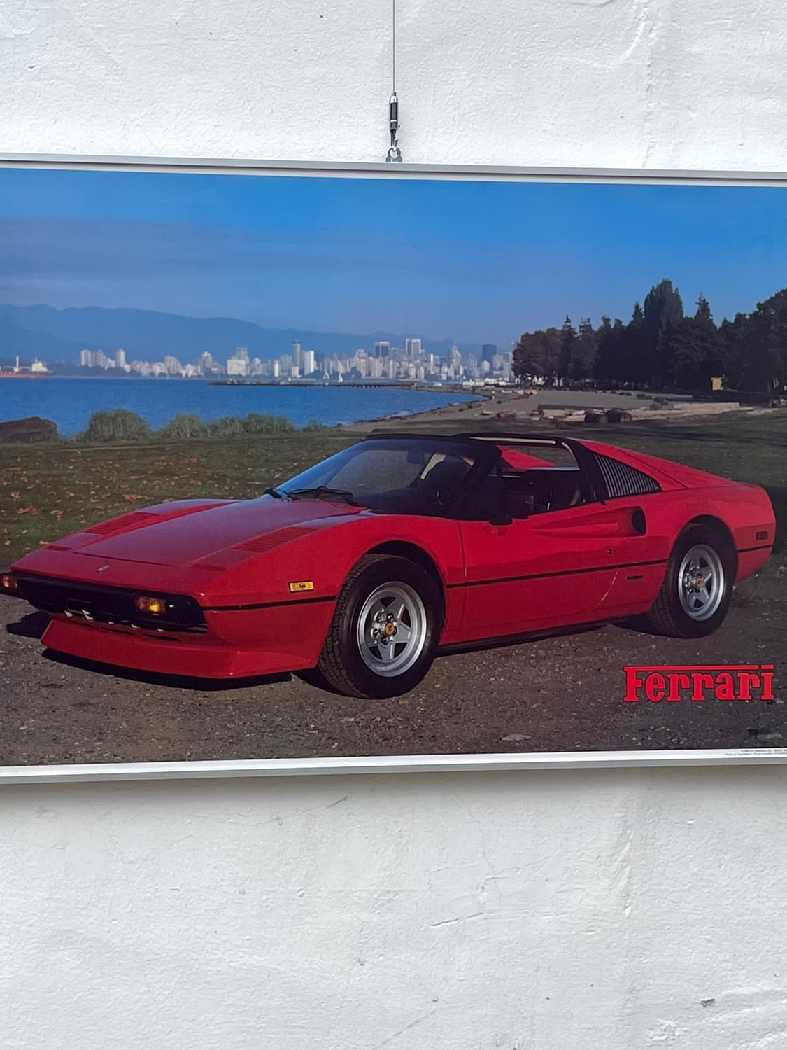 페라리 308 GTS 빈티지 포스터 (액자포함) 상품이미지3