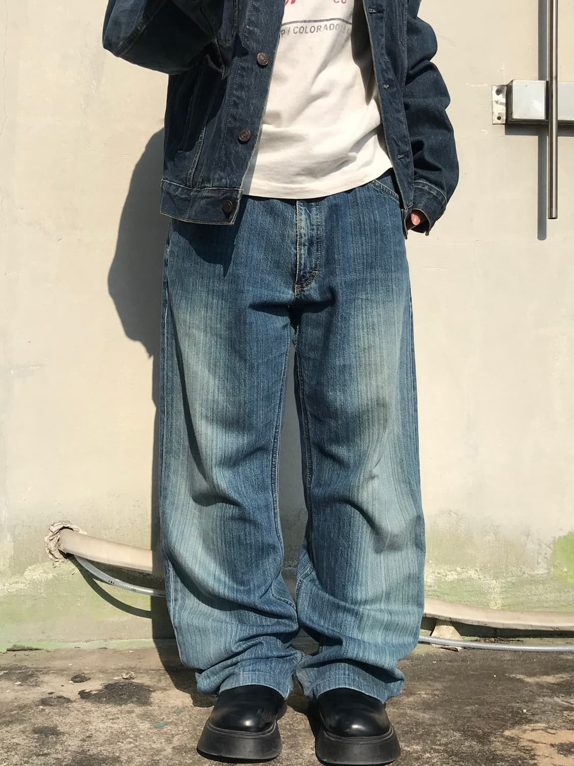 Lee 와이드 데님 팬츠 상품이미지5