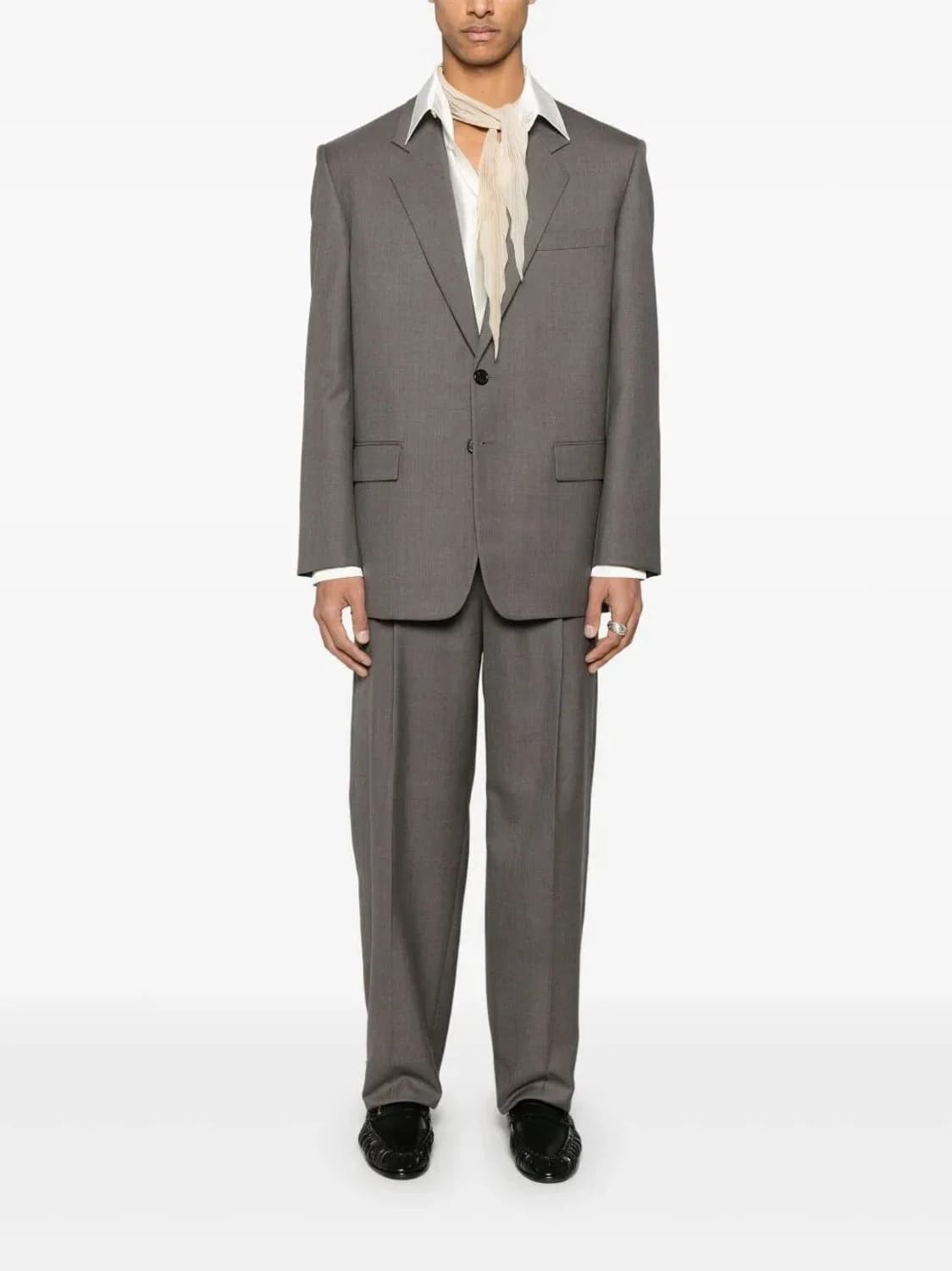 [차은우님 착용] 생로랑 22ss 실크 스트라이프 셔츠 상품이미지4