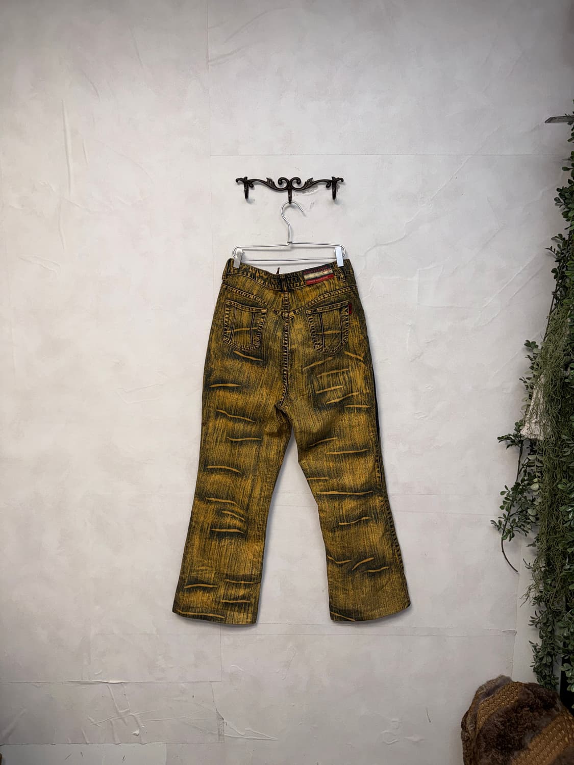 Yellow denim side details semi 부츠컷팬츠 상품이미지4
